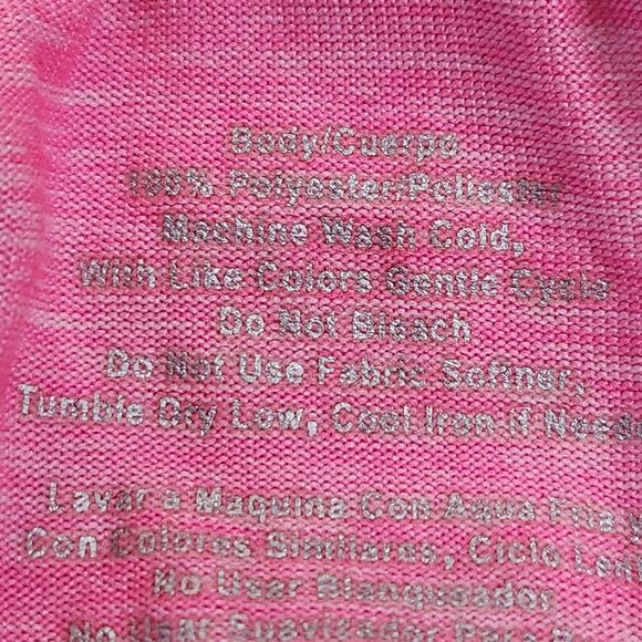 Avia Pink Racerback Sleeveless Round Neck Workout Top Large Lightweight Stretch - Picture 4 of 4